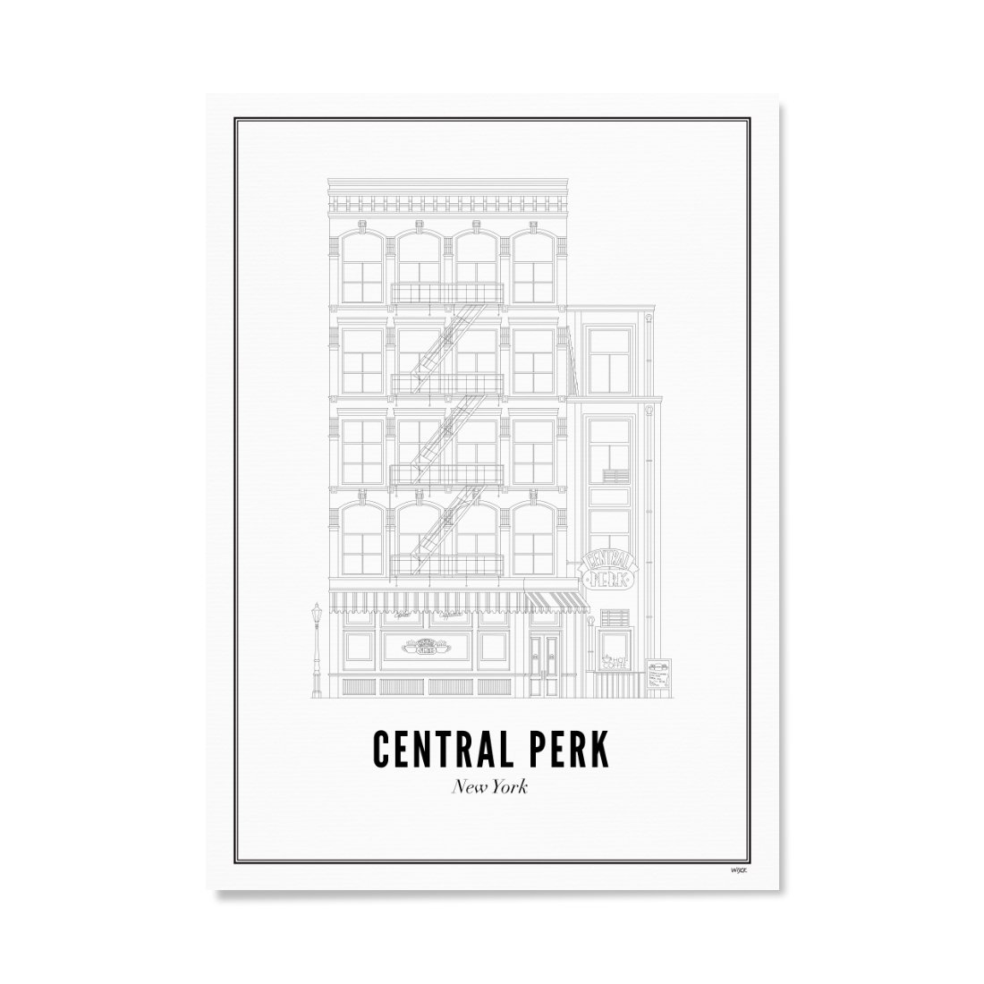 Poster van Central Perk | WIJCK. 
